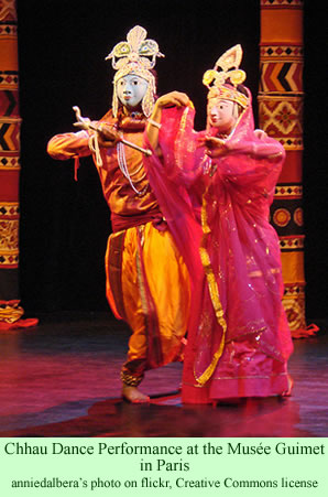 Chhau dance performance