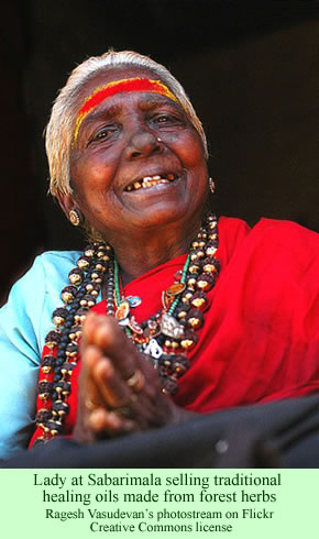 Lady at Sabarimala