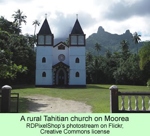 Rural Tahitian church
