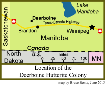 Map of SW Manitoba
