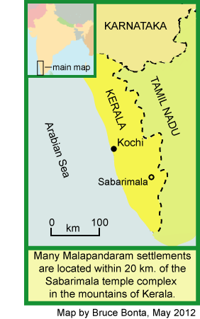 Map location of Sabarimala